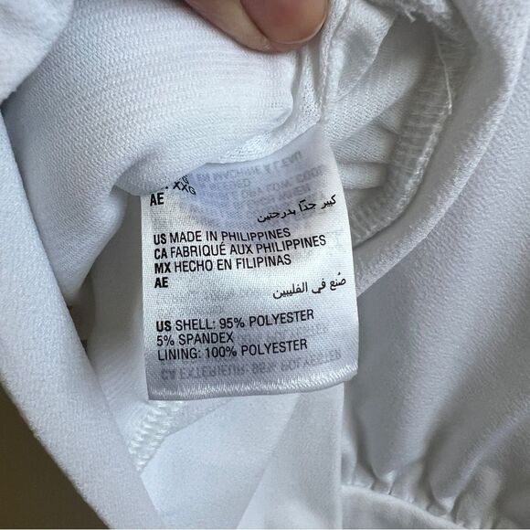 NWT I.N.C. International Concepts white Women's Ruched Side-Tie Top Size XXL - Picture 6 of 6